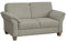 CAVADORE 2-Sitzer Byrum / Große 2er-Couch im Landhausstil mit Federkern / Passend zur edlen Sofagarnitur Byrum / 156 x 87 x 88 / Natur (Weiss-Beige)