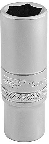 Draper 16583 Metric 3/8-Inch Square Drive Hi-Torq 6-Point Deep 15 mm Socket , Blue