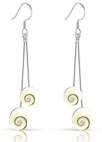 PLANETYS - 925 Sterling Silber Ohrringe Auge des Heilige Lucie - Santa Lucia - Oeil de Sainte Lucie - Shiva Eye
