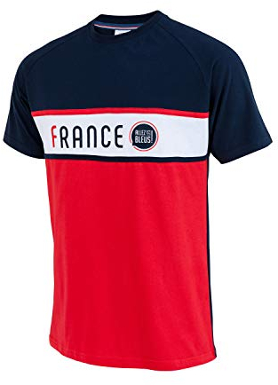 Allez Les Bleus T-Shirt Frankreich – Offizielle Kollektion Herren – L, mehrfarbig, Large