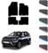 GCM - Car Floor Mats for Dacia Duster 2018 To 2024 Full Coverage Floor Protection - Anti Slip & Fit Car Mat with Clips Easy to Clean Car Carpet for All-Weather (Black Edging, Rubber)