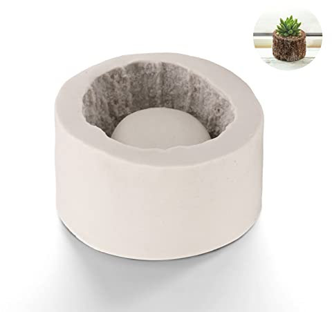 Moule à plantes en résine cylindrique, moules en silicone pour pots de fleurs en béton moule en silicone pour jardinière succulente pour pots de plantes succulentes faits maison