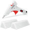 Hot Glue Gun, Mini Glue Gun for Crafting, 50pcs Glue Sticks, Fast Heating,for Kids Crafts,Festival DIY,Card, Plastic, Fabric, Home Office Repairing,20W,White