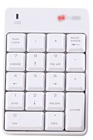 USB Wire Numeric Keypad Portable Mini Wired USB Numeric Keypad Professional Number Keyboard for Laptop Desktop Computer White