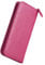 Étui à Stylo Plume en Cuir véritable, 3 Fentes divisées Couleur Rouge Rose, Pochette à Stylo zippée, Support d’Affichage Fait à la Main pour Stylo Rollerball