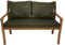 Bankauflage für Gartenbank- Polsterauflage für & Hollywoodschaukel-Gartenschaukel Kissen-hollywoodschaukel Kissen-bankkissen Outdoor (120 x 60 x 50 cm, Grün)