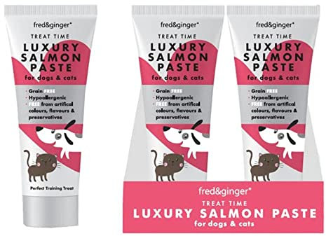 Fred & Ginger Luxury Salmon Paste For Cats and Dogs 12x75gm