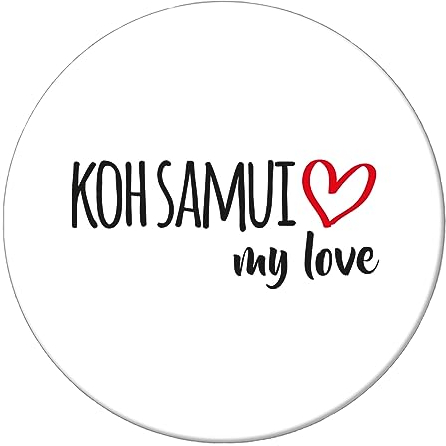 Huuraa Magnet KOH Samui My Love Geschenk Kühlschrankmagnet 59mm Flaschenöffner KOH Samui Geschenkidee