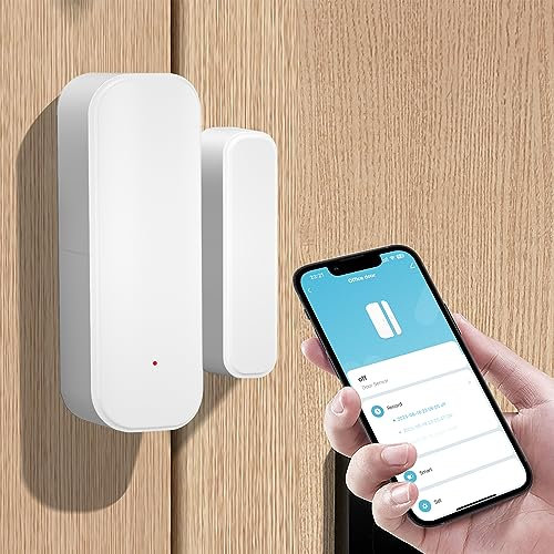 Sensore porta WiFi,sensore porta finestra intelligente,sensore di contatto porta finestra Alexa per la sicurezza domestica,rilevatore porta aperta compatibile con Amazon Alexa,Assistente Google (8)