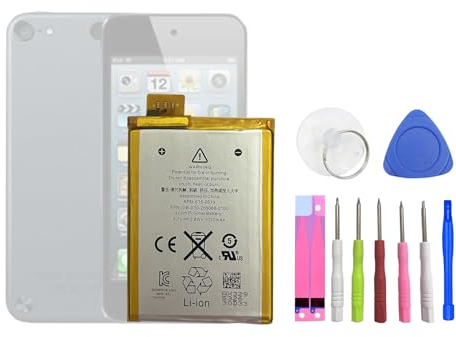 HIGHAKKU Ersatzakku 616-0621 616-0619 kompatibel mit iPod Touch 5 Gen. A1421, iPod Touch 5 Gen. A1509, 616-0621 LIS1495APPCC MP3 MP4 PMP