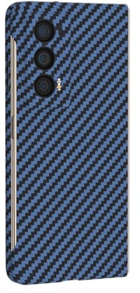 COQUE-für Honor Magic V2 Hülle, Flip Carbon Fiber Series Handyhülle Honor Magic V2(blau)