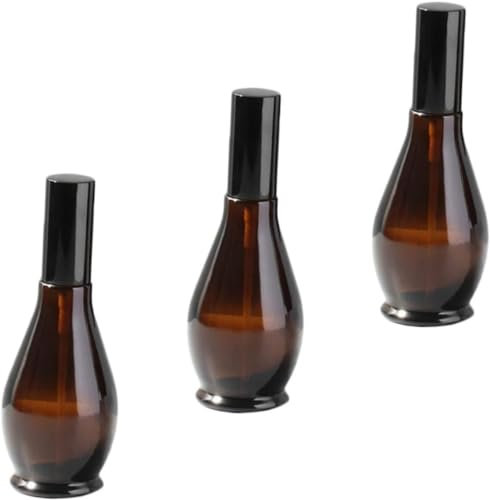 3 piezas de botella de spray de niebla fina, botella de spray vacía, botella de spray ámbar, contenedores de viaje, pulverizador de líquido de maquillaje, contenedor de líquido, botella de spray de vi