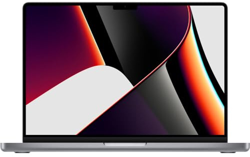 2021 Apple MacBook Pro mit Apple M1 Pro Chip (14 Zoll, 16GB RAM, 512 GB SSD-Speicher) (QWERTZ German) Space Grau (Generalüberholt)