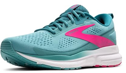 Brooks Damen Trace 3 Sneaker, Aqua Storm Pink, 41 EU