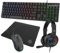 Subsonic Pack 4 in 1 Gaming Accessory for PC AZERTY Keyboard Mouse Mats Gaming Headset