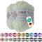 Emilie-Textil Premium Polyacryl-Garn 3X100g 20 Farben OEKO-TEX zertifiziert für Babys/Allergiker, Garn zum häckeln und stricken (3, Weiß)