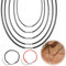 3 Pièces Collier sans Pendentif pour Homme Femme Corde en Cuir Lisse et Respirant Chaîne 1,5mm Cordon Cuir pour Pendentif Homme Femme,avec 2 Pièces Bracelet Tressé