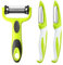 3 Pieces Potato Peelers for Kitchen, Julienne Peeler,Stainless Steel Professional Peelers, Speed Peeler, Potato Peeler Hand，Vegetable Peeler，Suitable for Peeling for Various Veg and Fruits