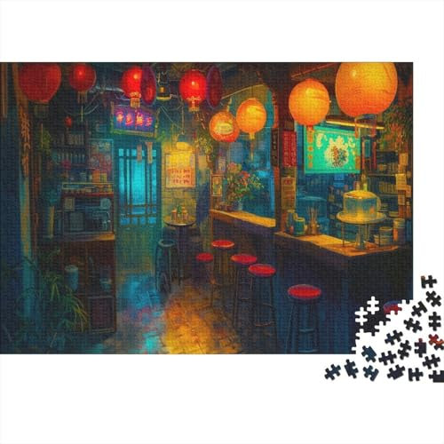 lihuogongsio Shop Puzzle 1000 Teile Chinesischer Shop Puzz Erwachsene Spielepuzzles HochwerTiger Geschicklichkeitsspiel Lernspiel Spielzeug Geschenk Schöne Geschenkidee Farbig 1000pcs (75x50cm)