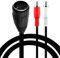 TECHZOCO Cable Audio Estereo DIN hembra RCA macho, cable DIN de 5 pines hembra a rca, cable midi a rca, Estereo, Apto para sistemas Bang & Olufsen, Naim, Quad, 20 cm