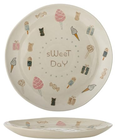Bloomingville Mini Sweets Teller, Natur, Steingut, T24xH2 cm