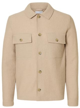 SELECTED FEMME Herren Slhnealy Ls Knit Workwear Cardigan Noos, Pure Cashmere, XXL EU