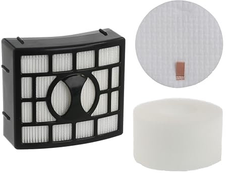 Masterpart Vacuum HEPA Filter Set Compatible With Shark Rotator Powered Lift Away Duo Clean, NV680, NV683, NV801 Vacuum Cleaners