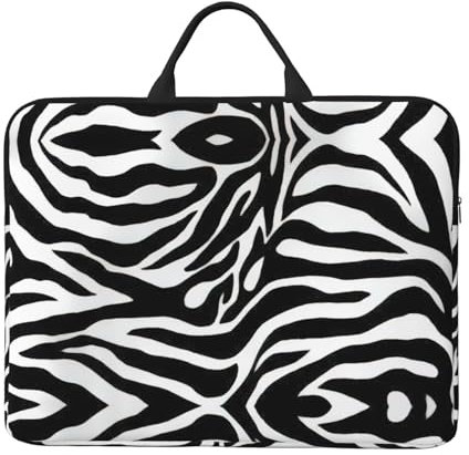 Zebra, borsa da trasporto per computer portatile e tablet, da 14, stile casual