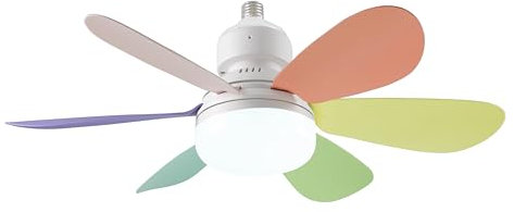 beper P206VEN610 Ventilatore da Soffitto, 40W, Illuminazione e Ventilazione con Design Intercambiabile, 2 Set di Pale, 3 Velocità, Telecomando e Lampada a Risparmio Energetico