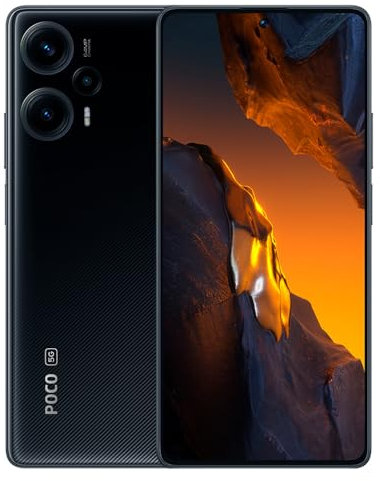 Xiaomi Poco F5 Smartphone 8 Go + 256 Go Snapdragon 7+ Gen 2 6,67” Écran OLED 120 Hz Batterie 5000 mAh 67 W Charge rapide 64 MP Caméra (version globale, noir M16T (Reconditionné)