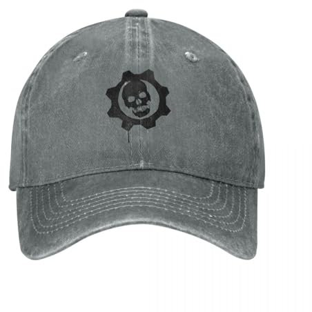 UEYRTYYU Unisex Baseball Caps Gears of Wars Baseballkappe Klassisch Distressed Baumwolle Shotting Spiel Crimson Omen Sun Cap Männer Frauen Outdoor All Seasons Travel Hut