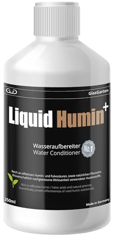 GlasGarten Liquid Humin+ | 250ml – Huminstoffe in der Flasche. Verbesserung des Immunsystems der Tiere & Stabilisierung des pH-Werts - Schutz vor pH-Sturz