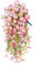 Künstliche Blumen für Hängekörbe, Simulation Efeu Morning Glory Hängende Blumen Pflanzen für Garten Wand Hochzeit Party Home Decor(Pi-nk)