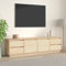 MOBCANT TV-Schrank, TV-möbel TV-Board Fernsehertisch Lowboard Geeignet für Küche Schlafzimmer Büro Wohnbereich 176x37x47,5 cm Massivholz Kiefer