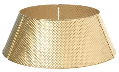 Base de árbol de Navidad de Hierro Tronco Redondo Moderno Accesorios navideños para Interiores Dorado Lapua