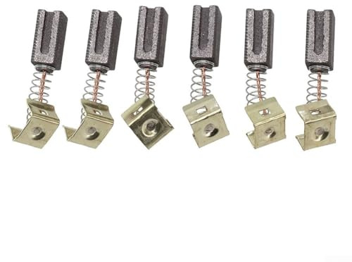 6 cepillos de carbono para amoladoras angulares B&D para CD115 CD110 CD105 mejorar la eficiencia del motor