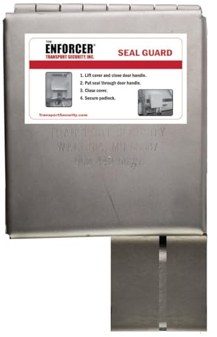 ENFORCER 5950 Seal Guard Lock - Stainless Steel Trailer Door & Seal Protector - Permanent Mount Anti-Tamper Security for Reefers, Dry Vans, Containers - Use w/ABLOY Padlock (Sold Separately)