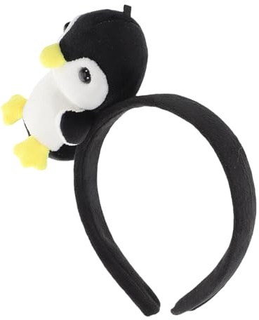 VILLCASE Niedliches 3d Pinguin Haarband aus Plüsch mit Sicherem Sitz und Vielseitiger Verwendung für Kostümpartys und Make Up Anwendungen
