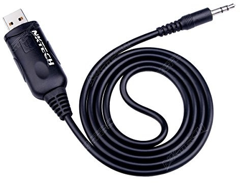 NKTECH USB Programming Cable For QYT KT-8900 KT-8900R KT-8900D KT-7900D KT-8900RE KT-UV980 PLUS Car/Trunk Ham Mobile Transceiver Two Way Radio Walkie Talkie With Software CD