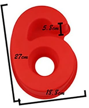 Van Der Linn Extra Large Silicone Number Birthday Cake Baking Tin Mould 0-9 (6)