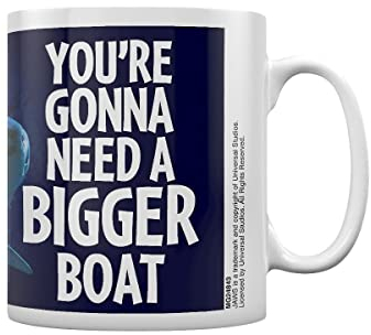 Jaws Movie Ceramic Coffee Mug 330ml - You're Gonna Need a Bigger Boat