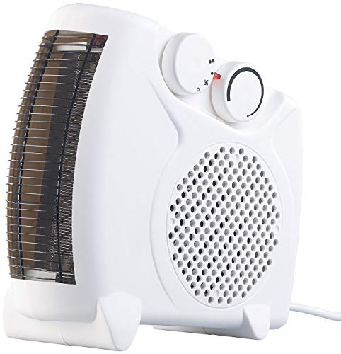 Sichler Haushaltsgeräte Mini Heizung: Heizlüfter LV-190 mit 2 Heizstufen und Thermostat, 2.000 Watt (Elektrischer Heizlüfter, Elektroheizer, Infrarotheizung)