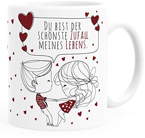 SpecialMe® Taza de café personalizada, pareja de enamorados, mensaje de amor, regalo de novia, marido, color blanco, taza de cerámica