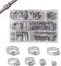 YEYIT 60 Piezas Abrazaderas de Manguera Ajustables 6-38mm Abrazaderas de Acero Inoxidable,Abrazaderas Metalicas 7 Tamaños