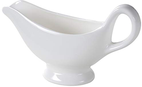 Milchkännchen/Soßenkanne Traditionelle Porzellan Gravy Sauciere mit Untertasse Porzellan Sauciere Sauciere und Fach Keramik Make Sauciere mit Konische Spout Porzellan Gravy Soßenschale ( Size : M )