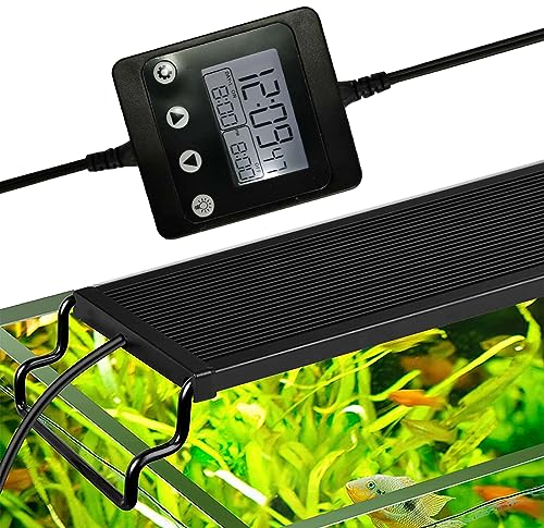 Haokaini Aquarium Beleuchtung Dimmer EIN Kanal Aquarium Licht Timing Modulator LCD Digital Timer Aquarium Licht Controller Wasser Pflanzen Lampe Sonnenaufgang Sonnenuntergang