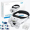 eSynic Gafas de Lupa Recargable con Luz, Lupa de Gran Aumento 1X a 14X Lupa Ajustable con 3 LED y 5 Lentes Desmontables (1.0X,1.5X,2.0X,2.5X,3.5X) para Manualidades,Leer,Coser,Joyería