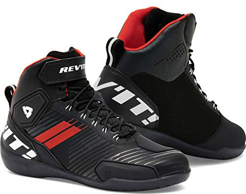 Revit G-Force Scarpe da moto, nero/rosso/bianco, 44