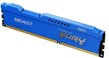 Kingston FURY Beast Azul 4GB 1600MHz DDR3 CL10 Memoria para Ordenadores de sobremesa Módulo único KF316C10B/4