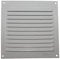 Rejilla de ventilación plana de aluminio empotrable 15 x 15 cm, fácil de instalar, altamente resistente, fijación con tornillos (no incluidos), renovación de aire
